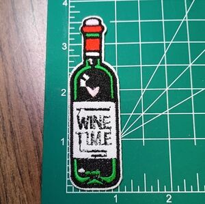 2/$10 Wine Time Embroidered Patch